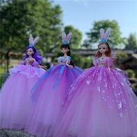 new 16 fashion wedding doll 30cm bjd doll 13 joints movable 3d eyes non removable clothes girls dress up birthday gift toys