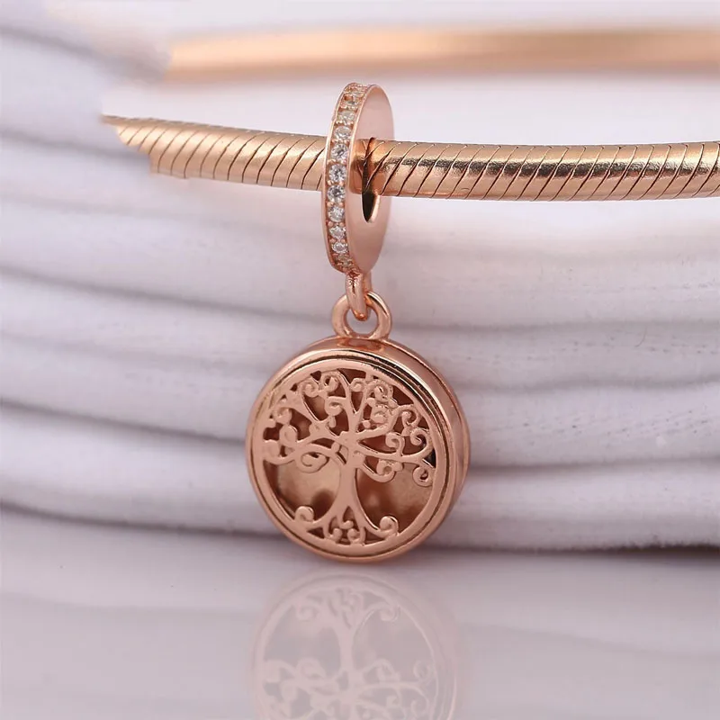 Бусины с покрытием из розового золота в форме свиньи для браслетов Pandora