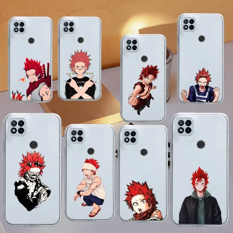 

Riot Eijiro Kirishima anime Phone Case Transparent for Xiaomi redmi note x f poco 10 11 9 7 8 3 i t s pro cover shell coque