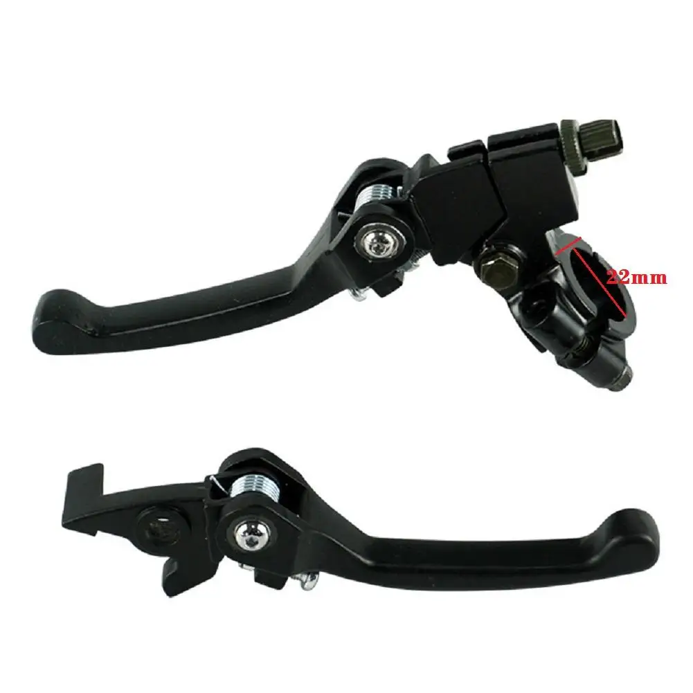 

1 Pair Folding Aluminum Clutch Brake Lever 22mm 7/8 Inch Foldable Adjustment Handle For Off-road Atv Modification Accessories