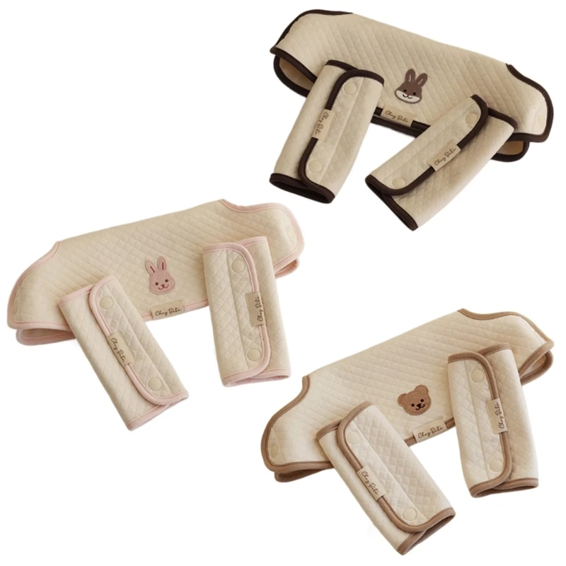 

Мягкий мультяшный табурет-переносчик с защитной крышкой, хлопковые детские нагрудники для младенцев