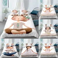 cartoon girl bed cover set duvet cover adult child bed set and pillowcases comforter bedding set euusau size