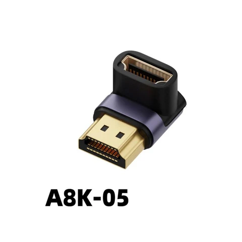 8K HDMI-совместимый адаптер для кабеля 2,1 270 угол 90 градусов 2 шт. переходники папа-мама удлинитель кабеля