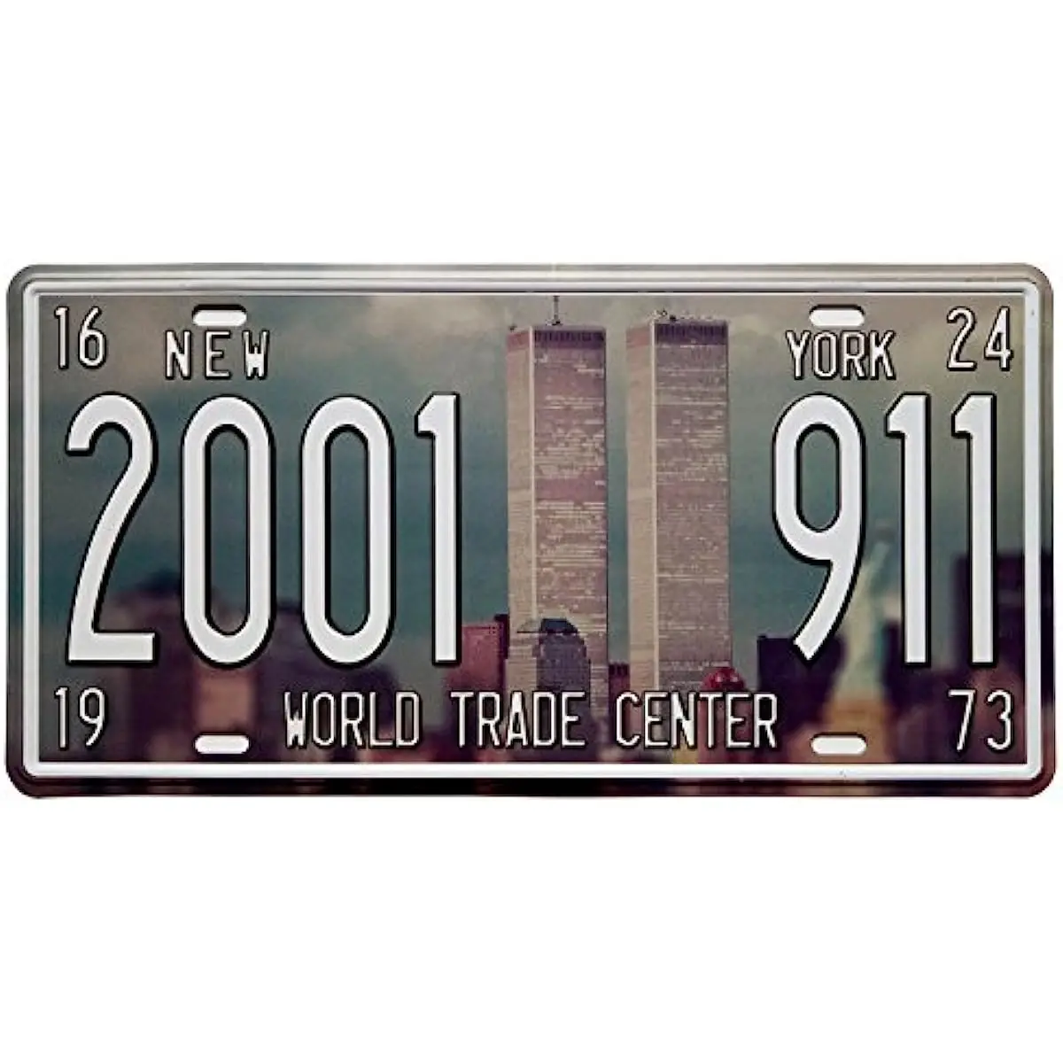 

ERLOOD World Trade Center 911 винтажный номерной знак для авто жестяной знак настенные декорации плакаты с тиснением размер бирки 6X12