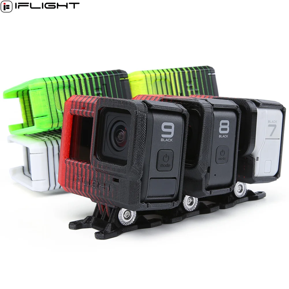 

IFlight 3D печать ТПУ регулируемый угол для GoPro Hero 5/6/7/8/9 крышка объектива камеры ND8/ND16 фильтр для FPV гоночного дрона