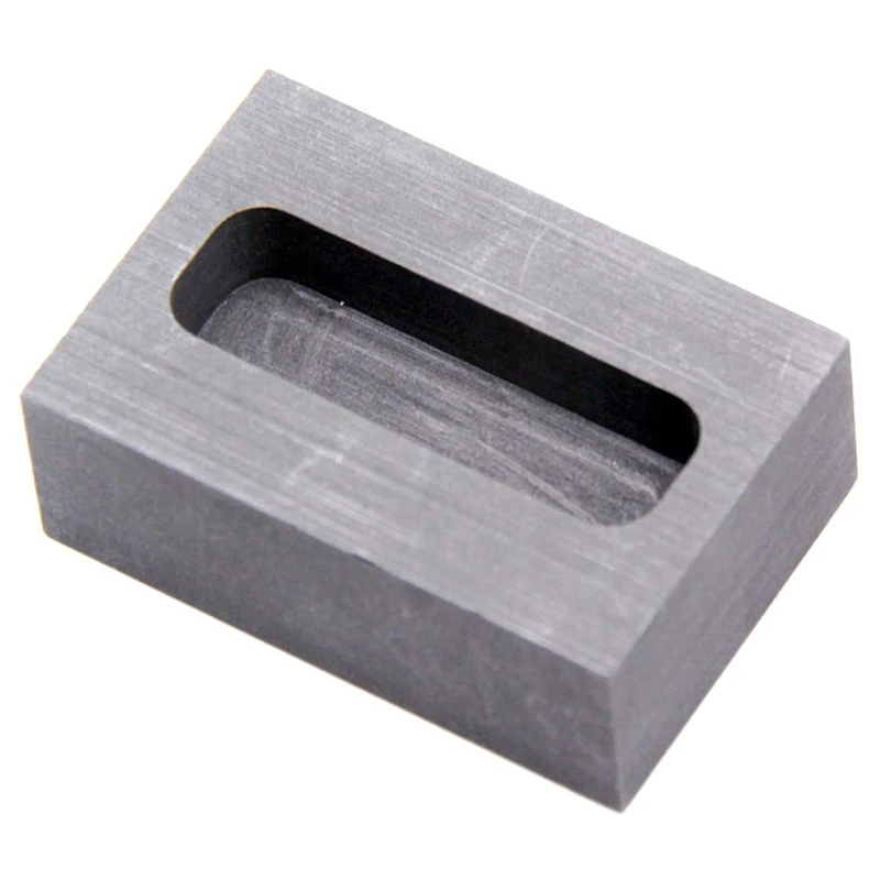 

Graphite Ingot Mold, Melting Casting Mould For Gold Silver Metal And Alloy Metals (45X14x10mm-100G Gold)
