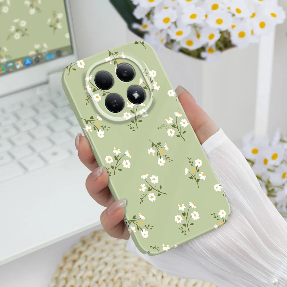 Фото Чехол для телефона Star Flower для Xiaomi Redmi Note 15 14 13 12 11 Pro Plus 12S 11S 15A 14C 13C 4G 5G, жесткий чехол с пленкой №4
