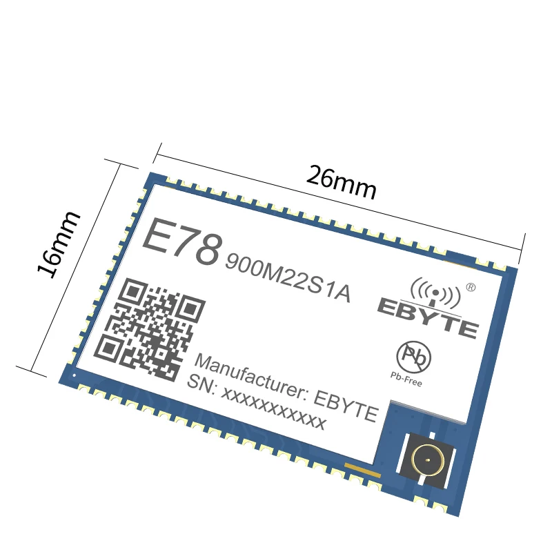 Модуль LoRa 5500m 22 дБм 868 МГц 915 трансивер ASR6505 беспроводной модуль SX1262 интерфейс Cojxu