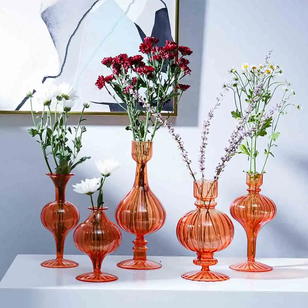 

Nordic Style Home Decor Vases for Decoration Glass Vases Desktop Tabletop Vase Decorations for Home Flower Stand