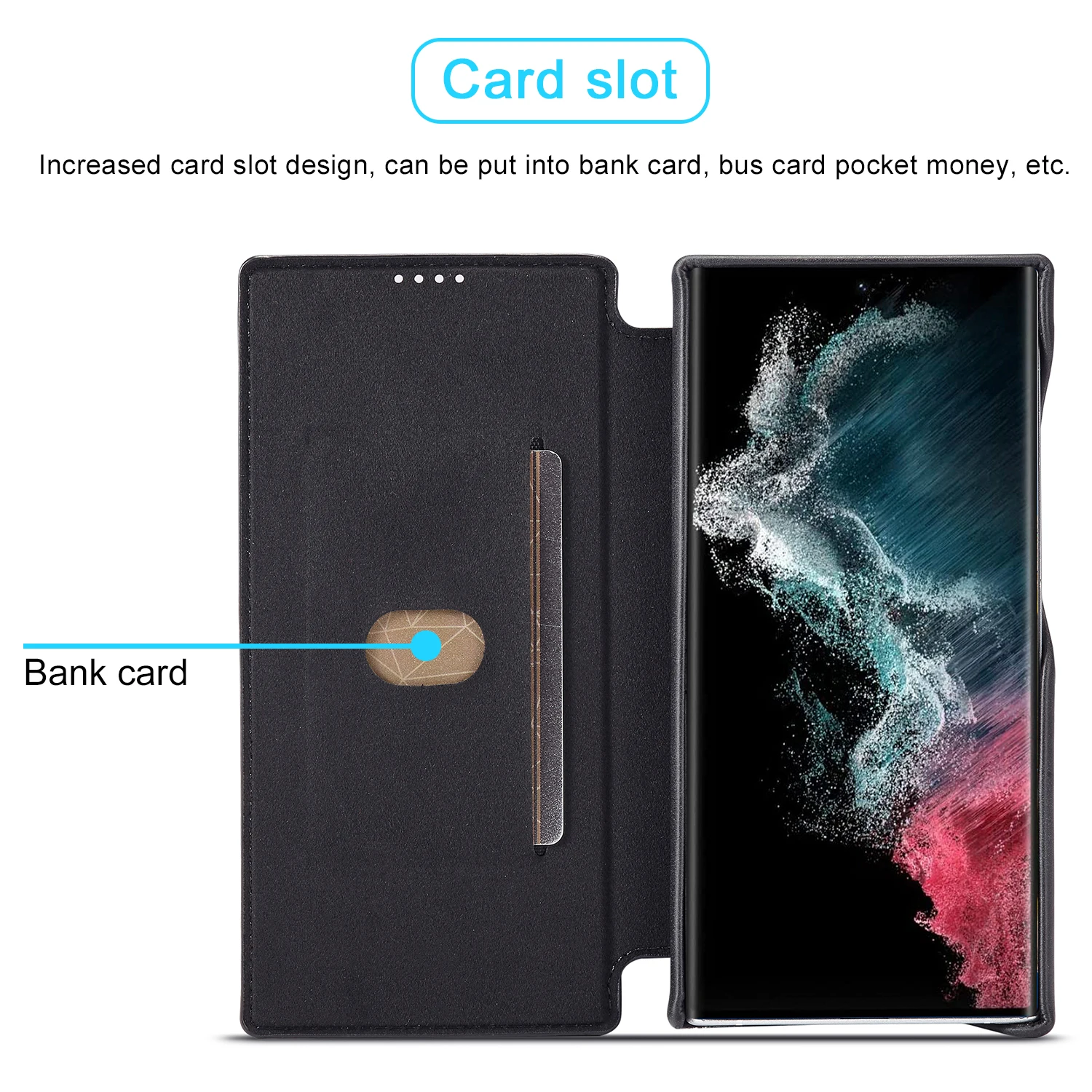 High Quality Leather Phone Case for Samsung Galaxy S23 S22 S21 Ultra S20 FE S10e S9 Plus Note 20 10 9 Thin Magnetic Flip Cover