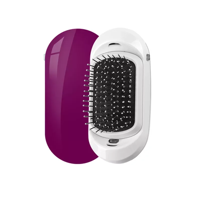 

Negative Ions Hair Comb Portable Electric Ionic Hairbrush 2.0 Upgrade Scalp Massage Comb Magic Styling Hair Brush for Black Hair