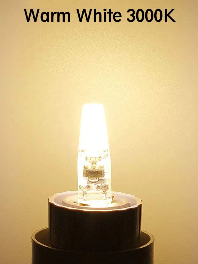 

Светодиодные лампы G4 COB, 12В/220В, теплый/холодный белый, 10 шт.