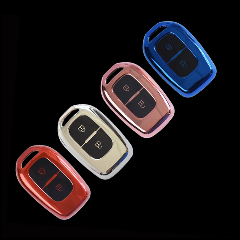 2 Button TPU Remote Car Key Cover Case Fob Shell For Renault Kwid Traffic Symbol For Dacia Sandero Logan Duster 2016 2017 2018