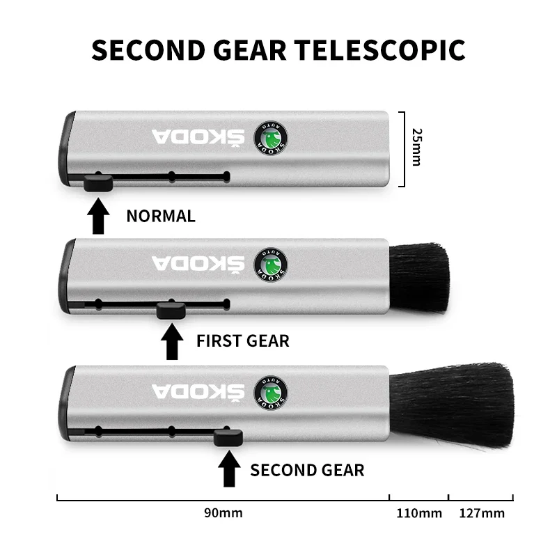 Автомобильная выдвижная щетка для очистки воздуховыпускного отверстия Skoda Octavia