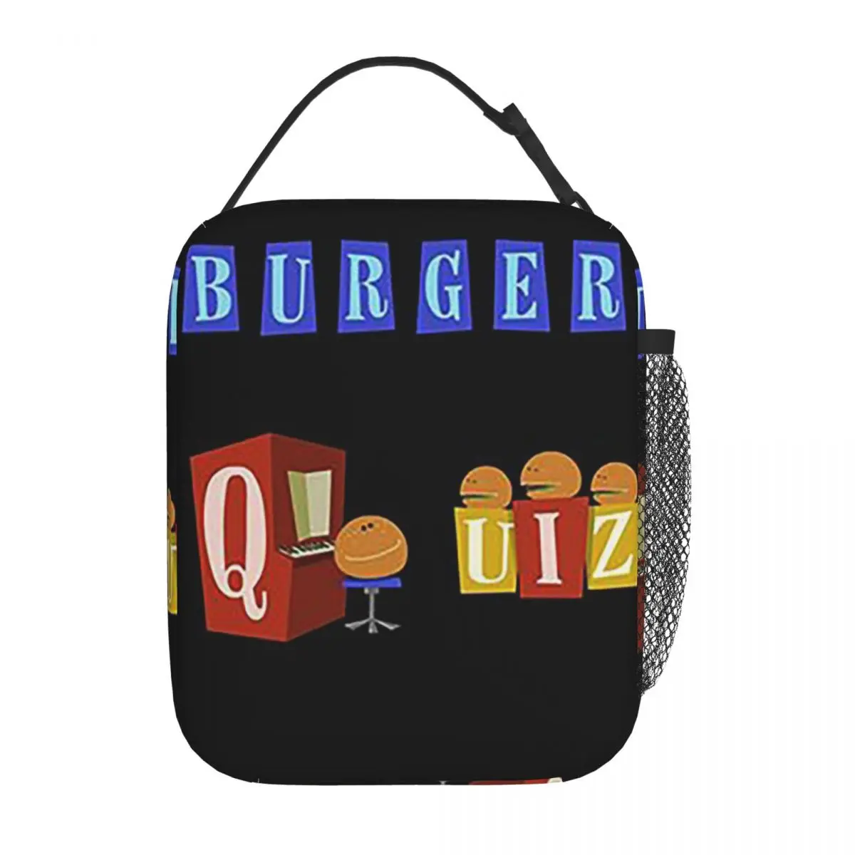 Фото Викторина Burger, новый логотип, изолированная сумка для обеда для женщин и детей, портативные коробки для еды, термосумка для ланча №5
