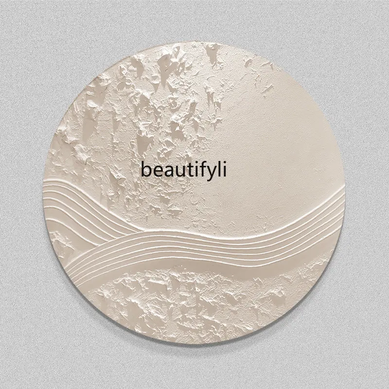 

Yj круглая рельефная слегка Роскошная картина Современная Минималистичная декоративная картина ручная роспись песчаная текстура картина