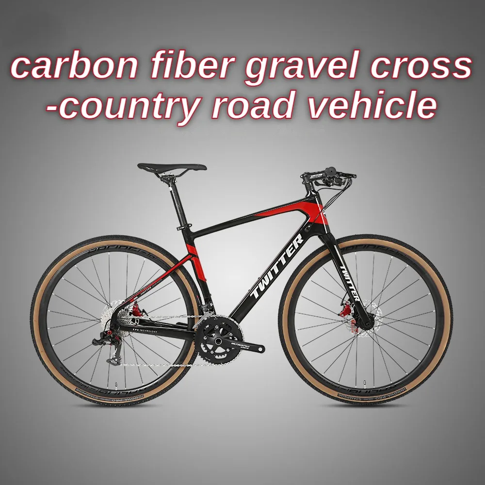 Cyclocross Road Bike 22 Shift Oil Disc Brake Flat Handlebar 