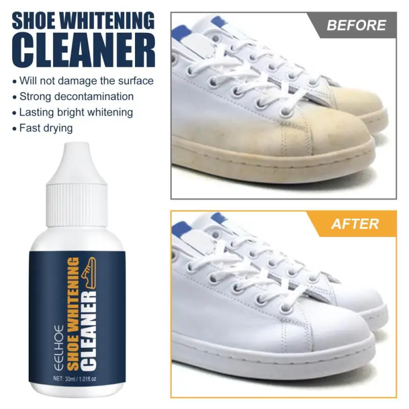 

Отбеливающий очиститель для обуви, 30 мл, удаляет грязь и желтый цвет от обуви, Отбеливающее средство, бытовая очистка, Универсальный Очиститель
