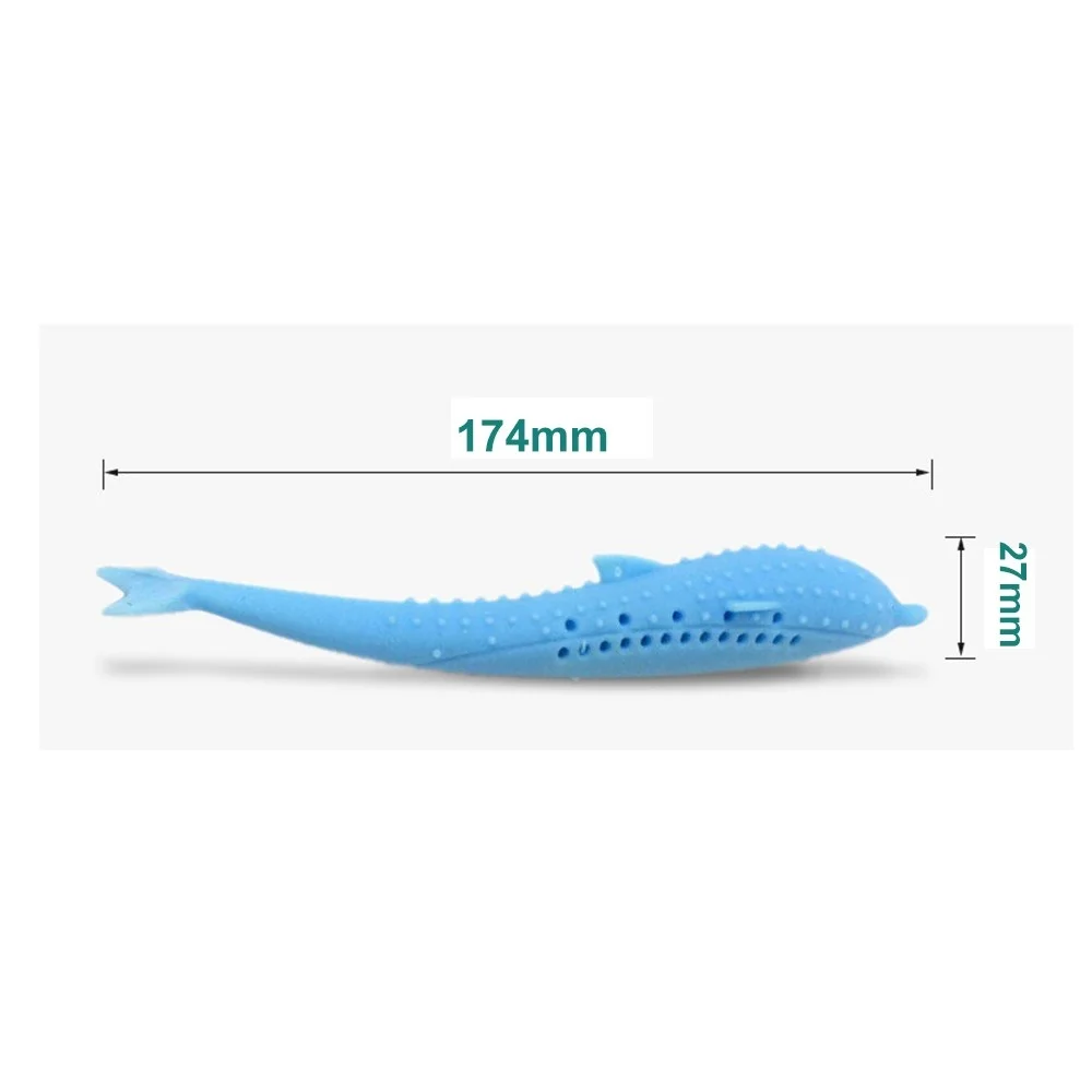 

Cat Toy fish toothbrush cat silicone molar stick teeth cleaning toy pet supplies