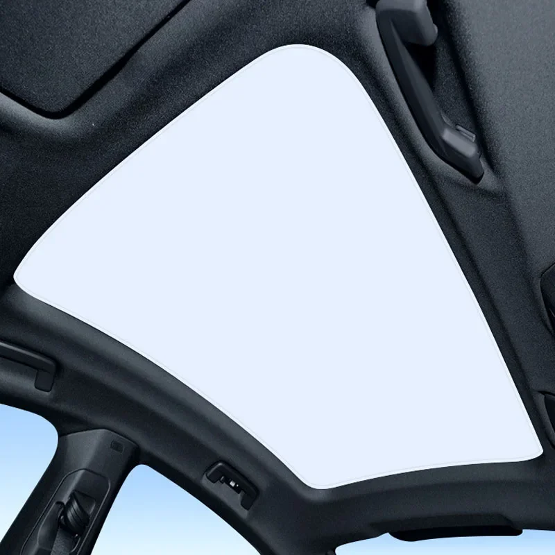 Фото Для Porsche Taycan 2023 2024 2025: Цветная солнцезащитная шторка для люка с эффектом ледяных кристаллов, теплоизоляция, аксессуар для авто №5