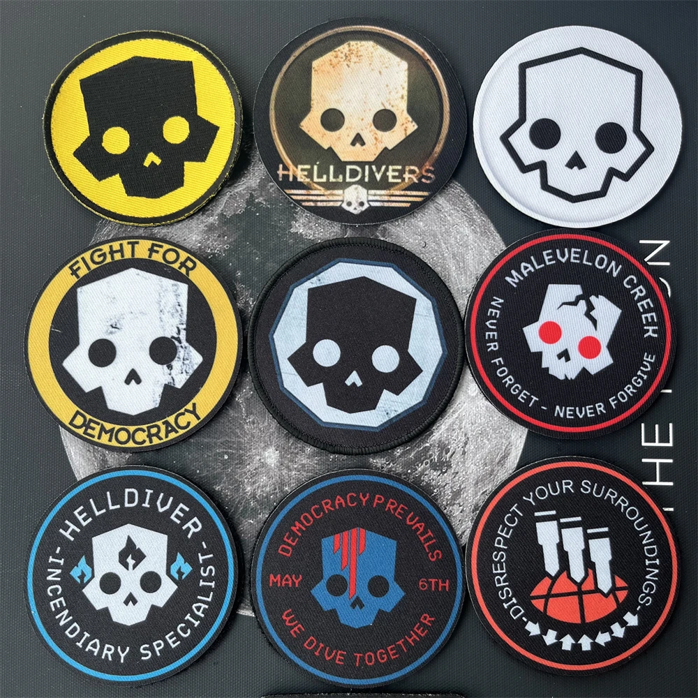 Наклейки с напечатанными орбитальными бомбами в стиле милитари