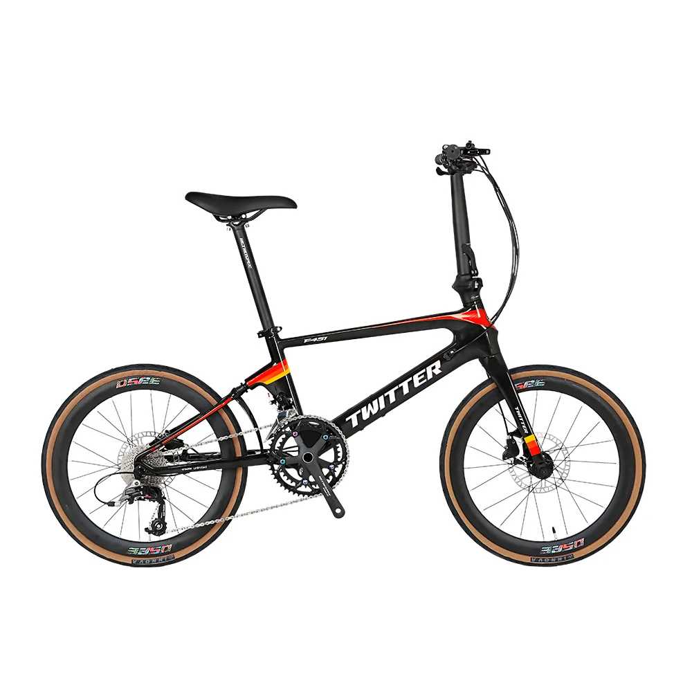 

TWITTER F451 Folding Bike RS-22Speed Disc Brake Carbon Fiber Folding Bike mountain bike bicicleta bikes men carbon bicycle