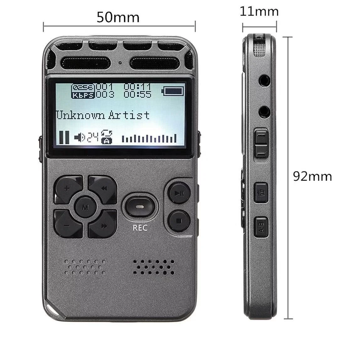 

Portable HD Studio Digital Audio Sound Voice Recorder Dictaphone WAV MP3 Player Recording Pen 35h Noise Reduction Genuine Sale