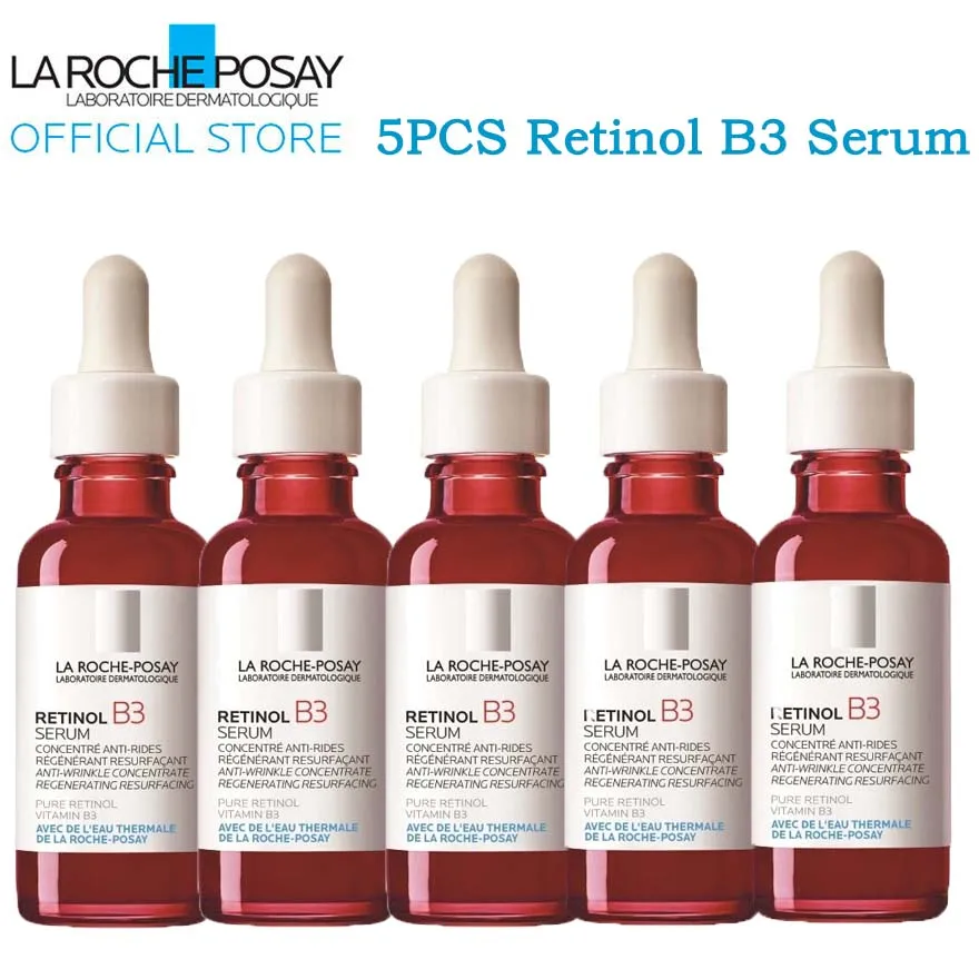 

5PCS La Roche-Posay Pure Retinol B3 Facial Serum Anti Aging Wrinkles Essence Reduce Fine Lines Soothing Sensitive Skin 30ml