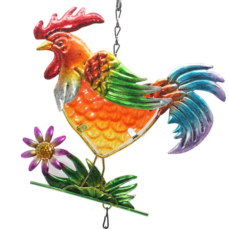 

1pcs Wind Chimes Yard Garden Beauty Lucky Rooster Design Large Hanging Pendant Outdoor Ornament Windchimes Room Home Decoration
