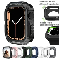 case for apple watch series 41mm 45mm 38mm 40mm 42mm 44mm cases soft tpu shockproof protector bumper for iwatch 7se654321