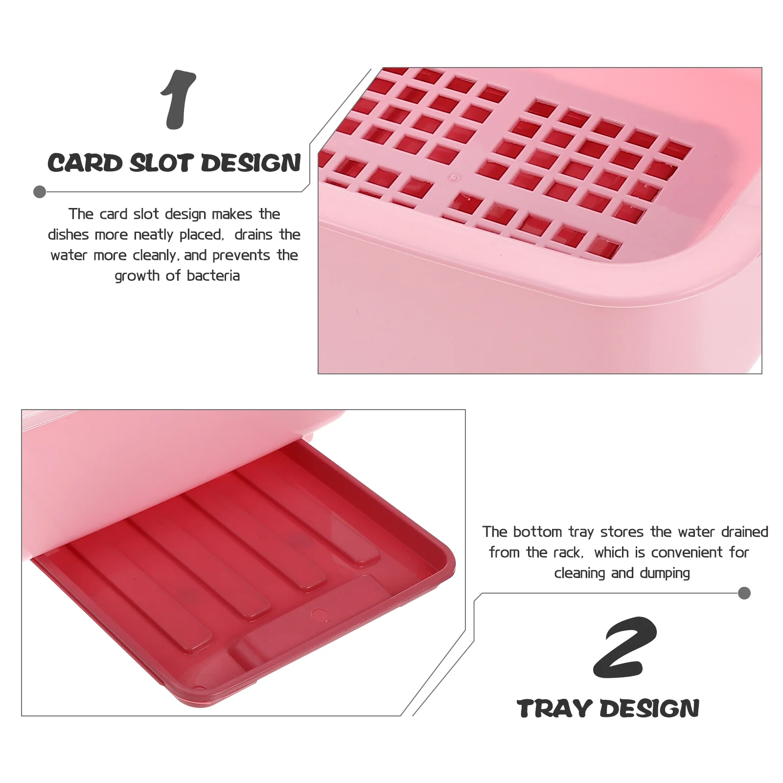 Пластиковая сушилка для посуды подставка сушки бутылок кормления кухонная