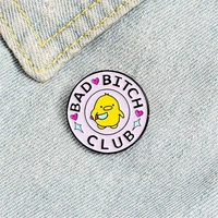 fashion creative badge diy decoration yellow duck brooch collar pin chick enamel brooch