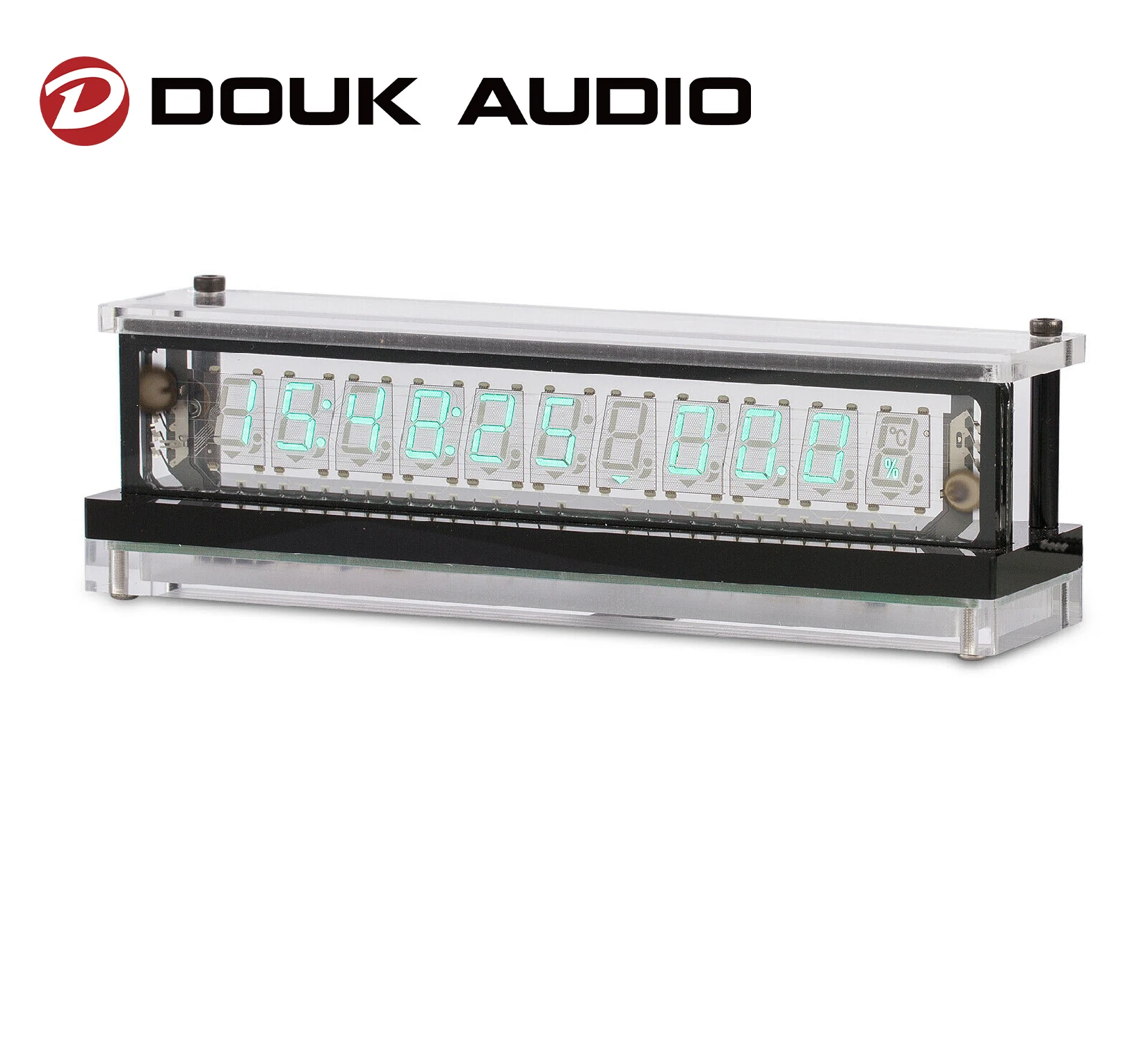 

Музыкальные часы, Douk, ретро, с VFD-трубкой, с большим дисплеем, для домашнего использования