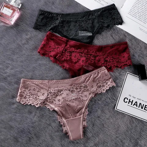 Women Underwear Panties G-String Female Sexy Thongs Intimates Lingerie Briefs T-shaped Pants Attractive Mesh Pants