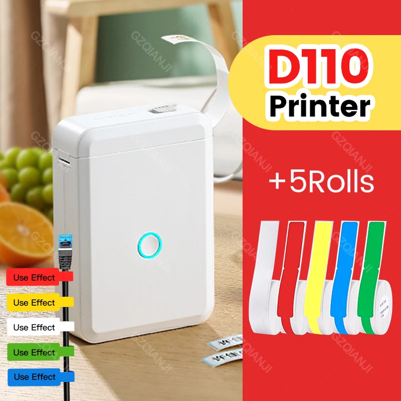 Nimbot D110 D11 Máquina de Etiquetas Impressora Luminosa D110 Papel de Etiqueta Luminosa Etiqueta D110 Interruptor da Impressora Etiqueta