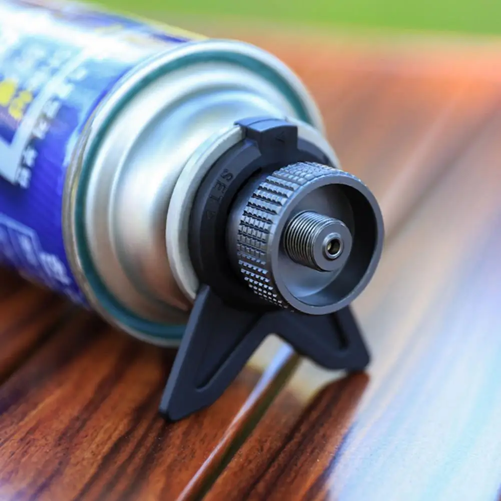 

Gas Tank Adapter with Bracket Integrated Aluminum Alloy Conversion Head Fixing Accessories Camping Gas Burner Stove Adapter Valv