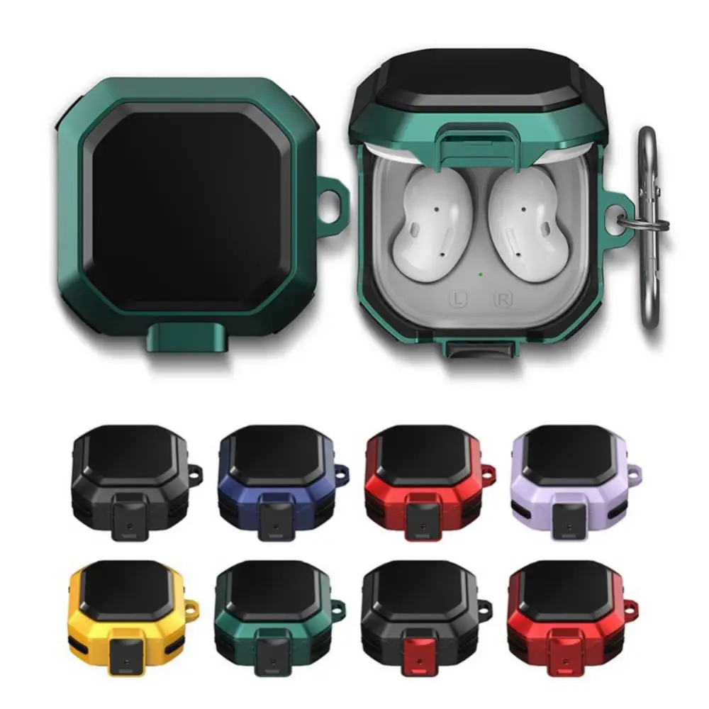 

Headset Accessories Full Body Protector Matte Cover Safety Locking With Carabiner Wirless Earphone Case