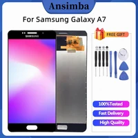 5 5 a710 lcd replacement for samsung galaxy a7 2016 a720 a750 a705 lcd display with touch screen digitizer screen assembly