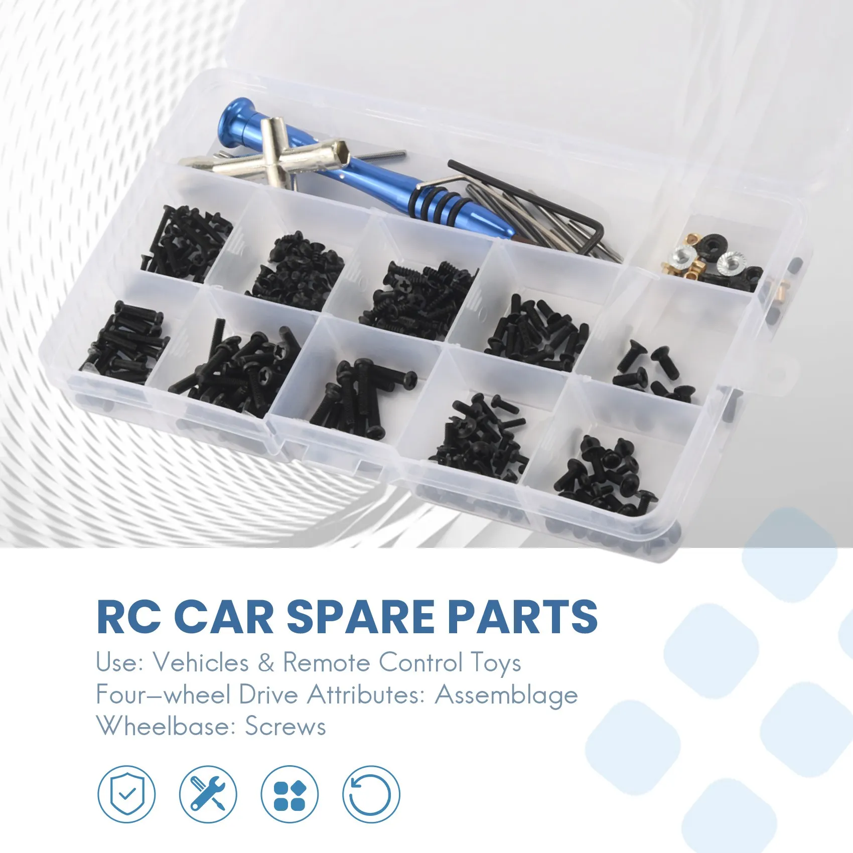 M2 M2.5 M3 винт для 144001 1/14 RC автомобильные запасные части винты с плоской головкой