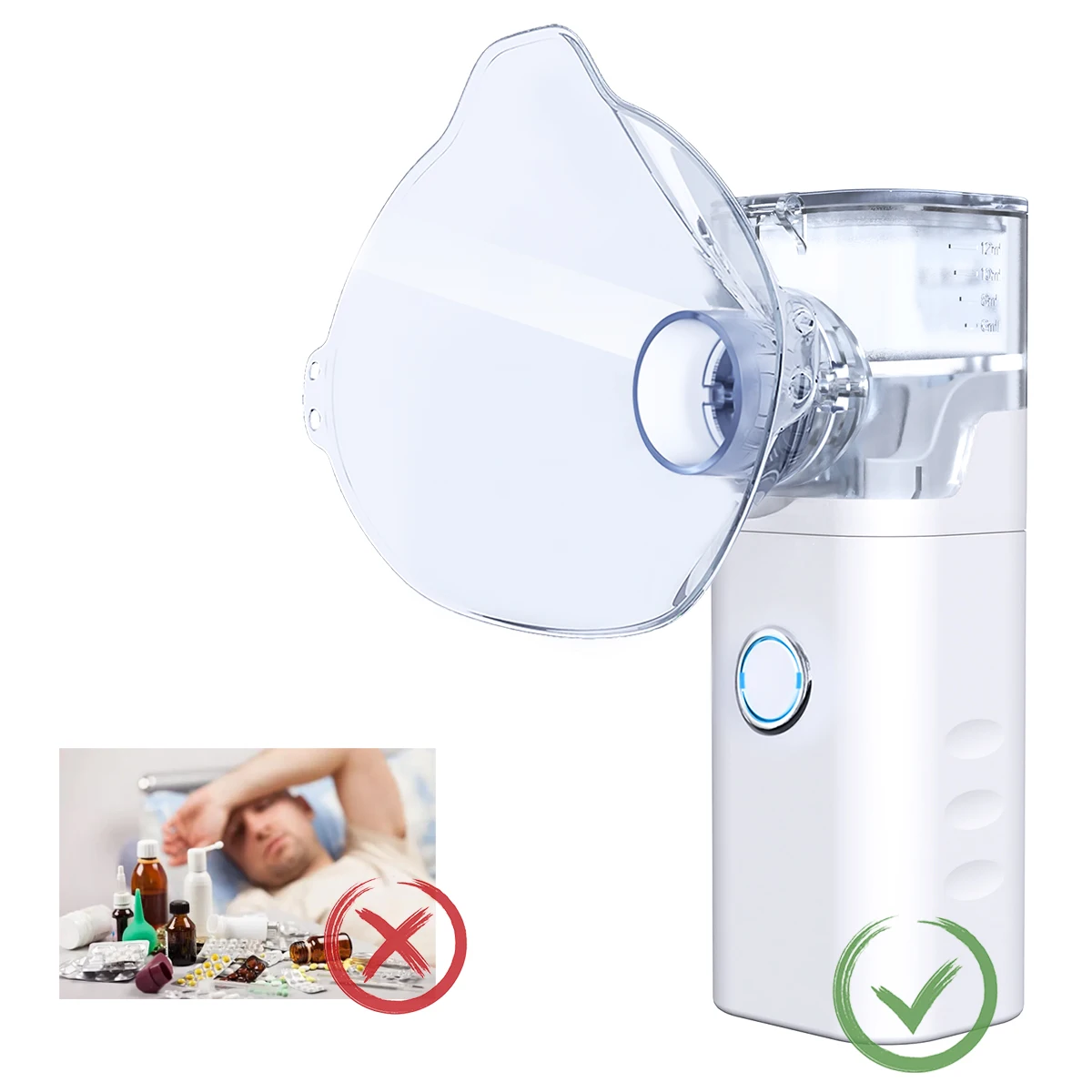 

Nebulizer Ultrasound Portable Machine Handheld Atomizer Nebulisers Inhalator Adult Children Silent Inhalers Humidificador