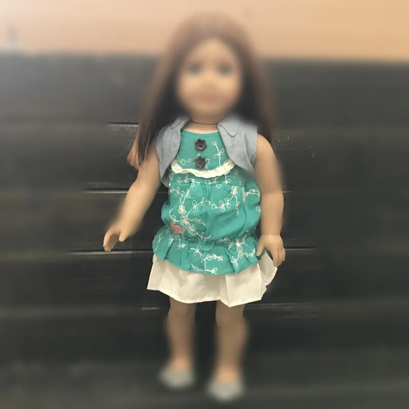 Одежда для куклы платье 18-дюймовой американской 43 см предметы новорожденных zapf