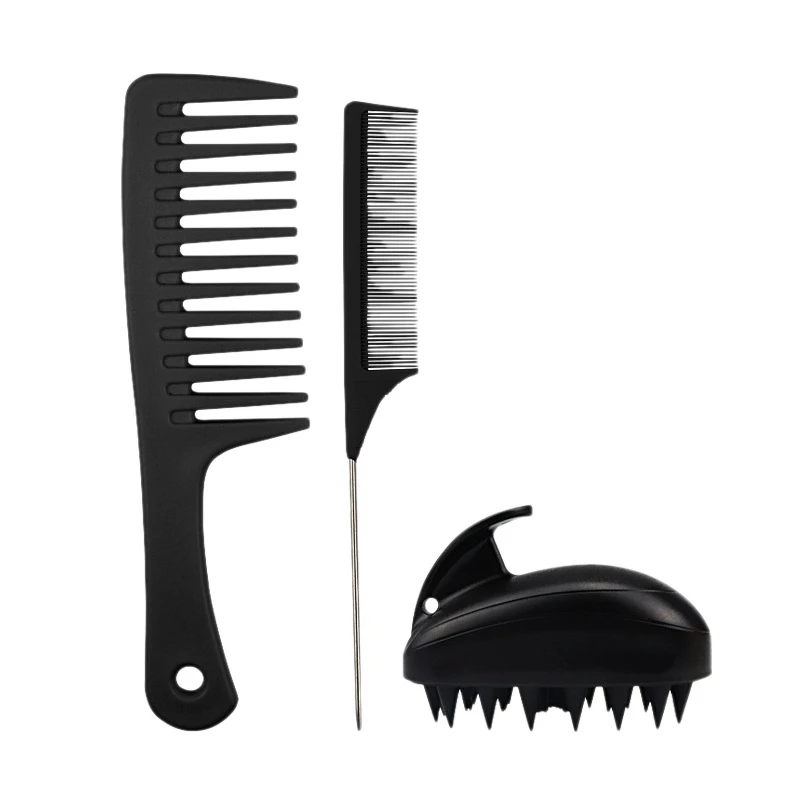 

3PCS Detangling Hair Hrush Detangler Hairbrush For Curly Hair Barber Accessories Hair Care Styling Tools