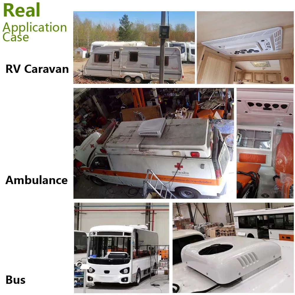 Aspligo 13500BTU RV Roof Кондиционер 12 В 24 В Электрический парковочный кондиционер для грузовика Camper Van Caravans Motorhome (art.: 3920d1237a58a) - 3920d1237a58a