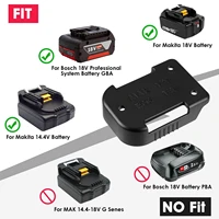 5 pcs for makita for bosch 14 4v 18v fixing devices power battery tools battery storage rack holder case