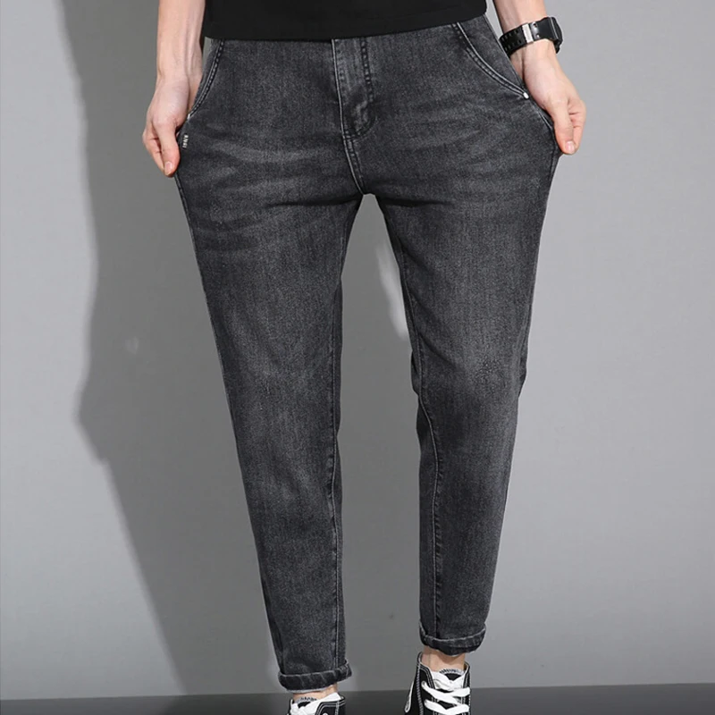 New Slim Fit Men's Jeans Men's Trousers Simple Design High Quality Comfortable Versatile Men's Daily Casual Straight Jeans