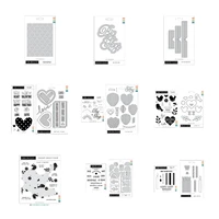 new dies 2022 arrival valentines day heart clear stamps metal cutting die decor scrapbooking diy craft cut card paper embossing