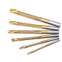 6pcs drill bit set high speed stee woodworking tools wood punching slotting sets of hand tools multi function metal drills