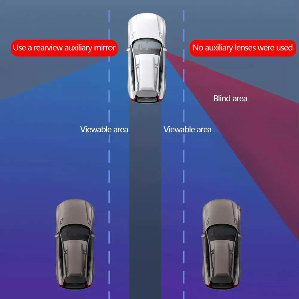 

Angle Adjustable Car Mirrors Round Convex Blind Spot Mirror Auto Rearview Reverse Side Mirror Parking Accessories
