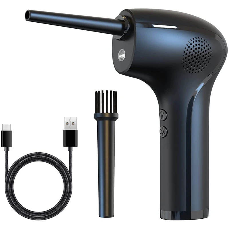 

Cordless Air Can Duster With LED Light,Air Duster Spray Cleaner For Computer Keyboard Cleaning,6000Mah 10W Fast Charging