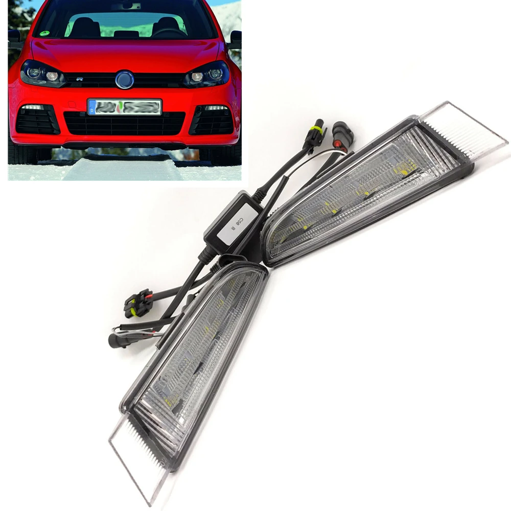 Дневная противотуманная фара для Volkswagen VW Golf 6 MK6 R20 2009-2013